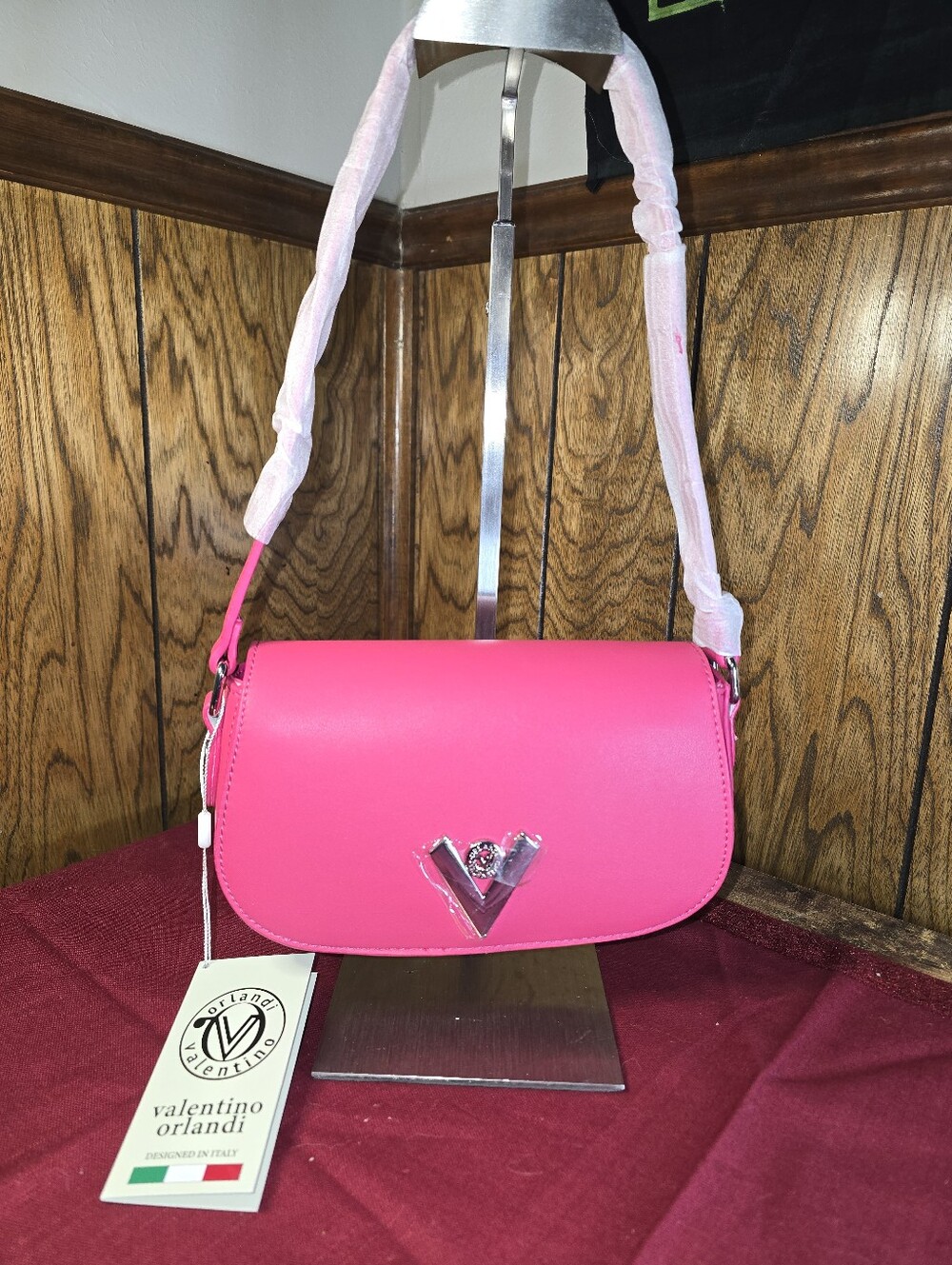 Valentino Orlandi Florentine Shoulder Bag Pink
